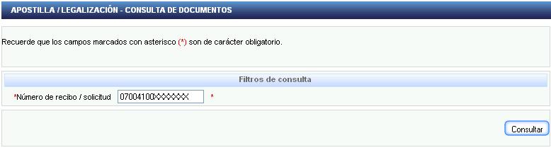numero de recibo