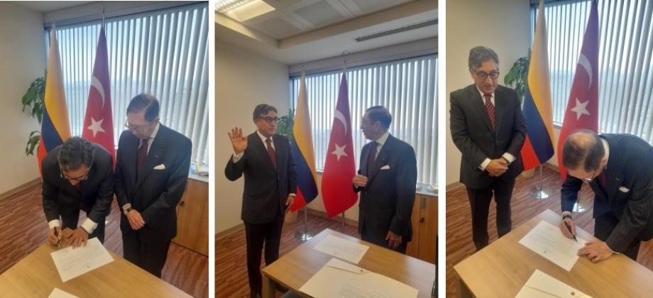 Rafael Antonio Quintero Cubides se posesiona como nuevo Cónsul de Colombia en Estambul