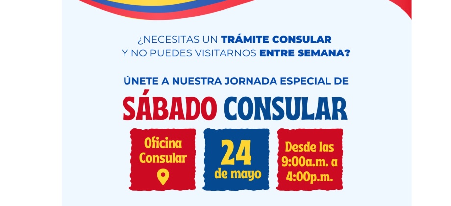 El Consulado de Colombia en Estambul realizará una jornada sábado consular el 24 de mayo de 2025