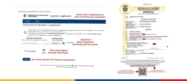 Nota Verbal a las autoridades turcas sobre la Apostilla