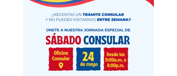 El Consulado de Colombia en Estambul realizará una jornada sábado consular el 24 de mayo de 2025